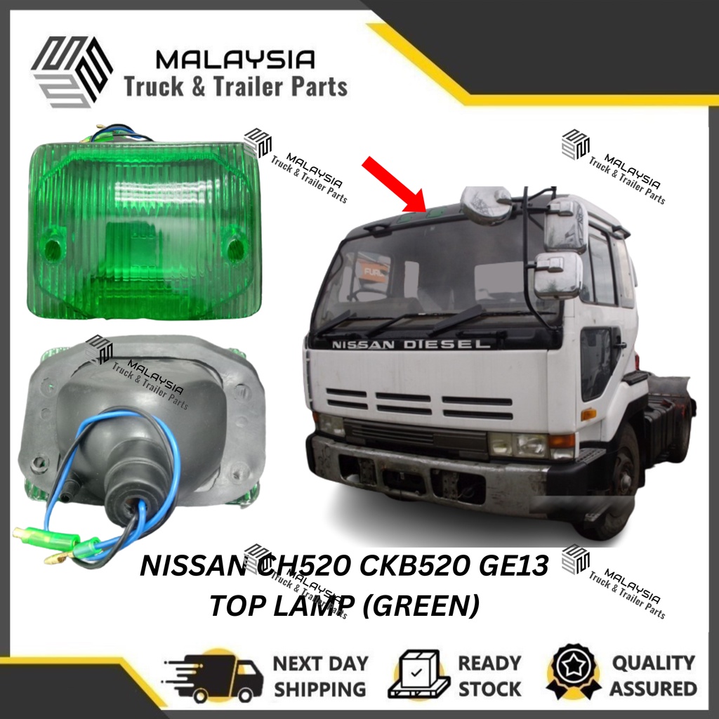 NISSAN CH520 CKB520 GE13 LORRY TRUCK GREEN FRONT TOP LAMP