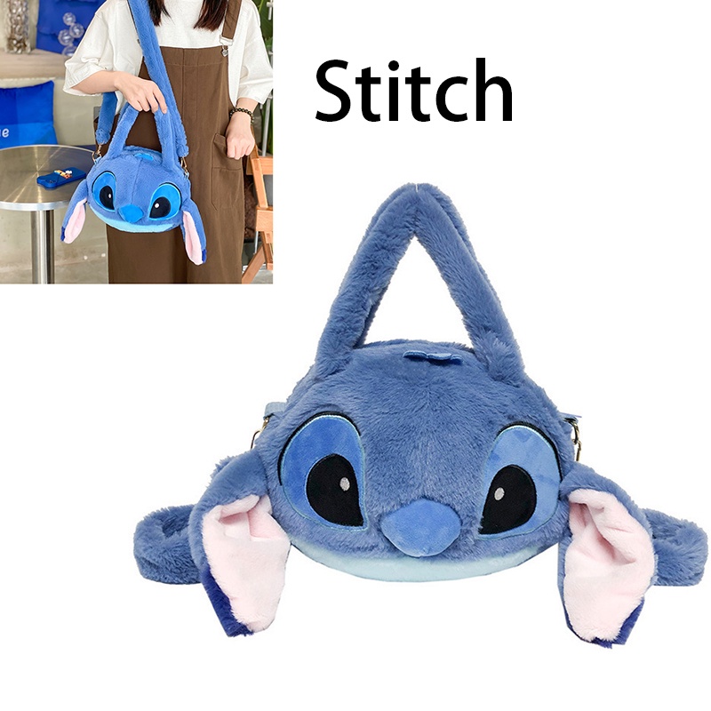 Lilo Disney Cute Stitch Messenger Bag Pp Cotton Filling 25x22x15cm ขนาดและ