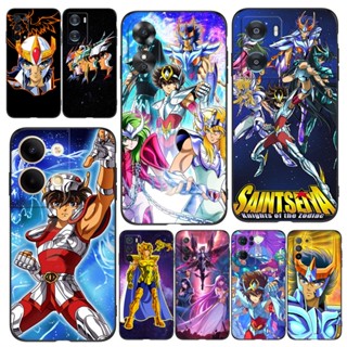 เคสโทรศัพท์มือถือ ซิลิโคนนิ่ม Tpu ลายอะนิเมะ Saint Seiya สีดํา สําหรับ OPPO A1K K3 K10 A77 5G 2022