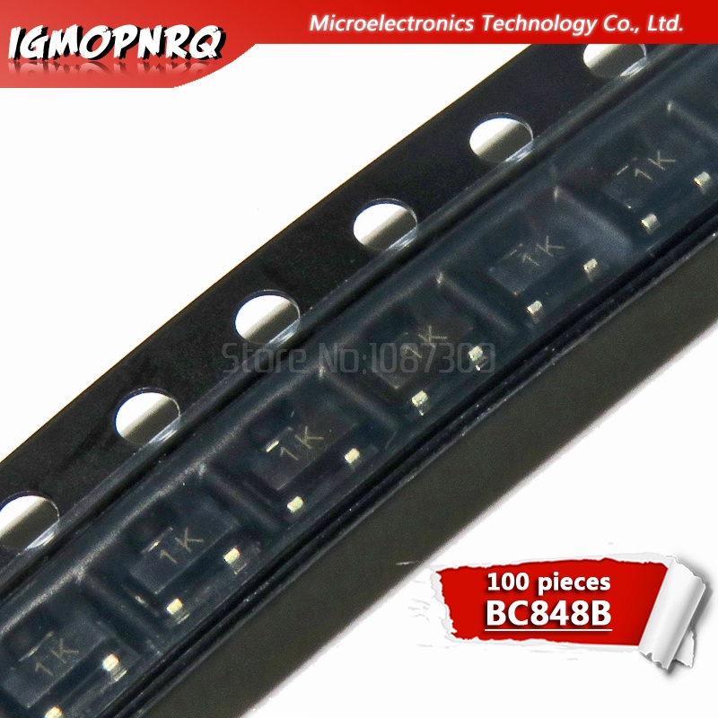 ทรานซิสเตอร์ BC846B BC847A BC847B BC847C BC848B BC856B BC857B BC857C SOT23 NPN 100 ชิ้น - รูปที่ 2