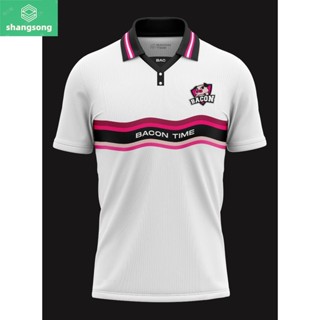 Shangsong Bacon Time Jersey "GG" Polo Shirt