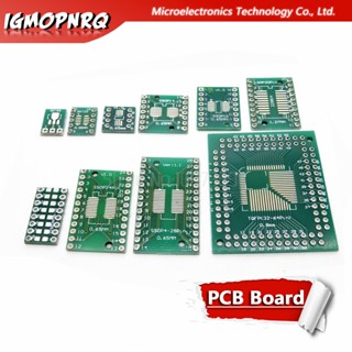 อะแดปเตอร์แปลง PCB Board SMD Turn To DIP SOP MSOP SSOP TSSOP SOT23 8 10 14 16 20 24 28 SMT To DIP 10 ชิ้น