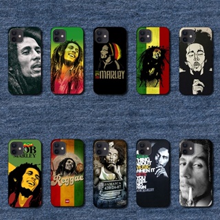 เคสป้องกันโทรศัพท์มือถือ แบบนิ่ม ลาย MT25 reggae bob marley สําหรับ iPhone 12