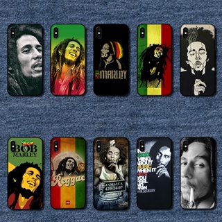 เคสโทรศัพท์มือถือแบบนิ่ม ลาย reggae bob marley สําหรับ iPhone X XS Max MT25