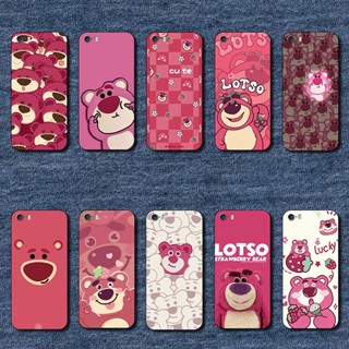 เคสโทรศัพท์มือถือแบบนิ่ม ลายหมีสตรอเบอร์รี่ MT26 สําหรับ iPhone 5 5s SE 2016