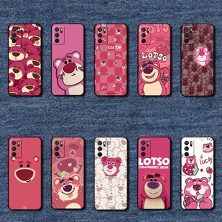 เคสโทรศัพท์มือถือแบบนิ่ม ลายหมีสตรอเบอร์รี่ สําหรับ OPPO A16 A16S A54S MT26