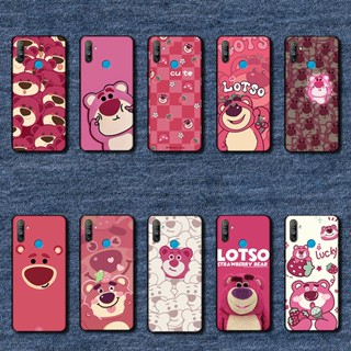 เคสป้องกันโทรศัพท์มือถือ แบบนิ่ม ลายหมีสตรอเบอร์รี่ สําหรับ Realme Narzo 20A C3 MT26