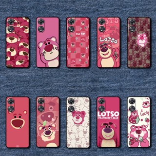 เคสโทรศัพท์มือถือแบบนิ่ม ลายหมีสตรอเบอร์รี่ สําหรับ OPPO A78 A58X A58 MT26