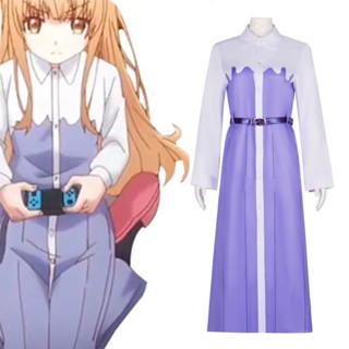 Shiina Mahiru คอสเพลย์ อนิเมะ The Angel Next Door Spoils Me Rotten Dress ชุดวิกผม ปาร์ตี้ฮาโลวีน เครื่องแต่งกายสําหรับผู้หญิง