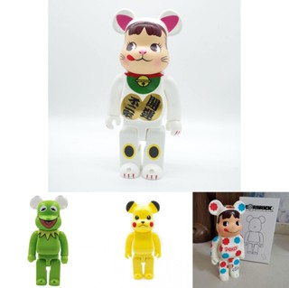 บล็อกตัวต่อ รูปหมี Peko Frog Milk Girl Bearbrick น่ารัก 400% สําหรับเด็กทุกวัย