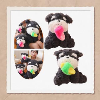 รองเท้าแตะ ผ้ากํามะหยี่ขนนิ่ม รูปสุนัขน่ารัก ขนาด 21 ซม. 29 ซม. 40 ซม. เหมาะกับของขวัญ สําหรับสัตว์เลี้ยง