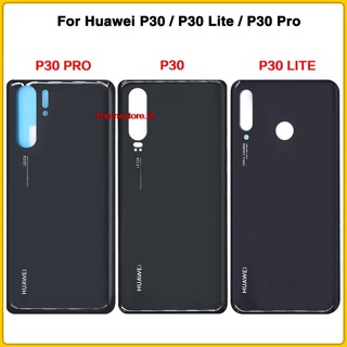 Thoh- ฝาครอบแบตเตอรี่ด้านหลัง พร้อมสติกเกอร์กาว สําหรับ Huawei P30 P30 Lite P30 Pro