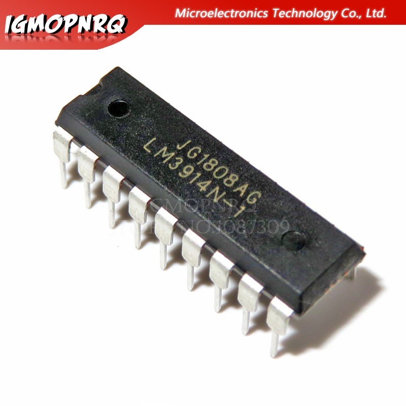 5PCS LM3914N-1 LM3915N-1 LM3916N-1 DIP LM3914N LM3915N LM3916 ใหม่และ IC