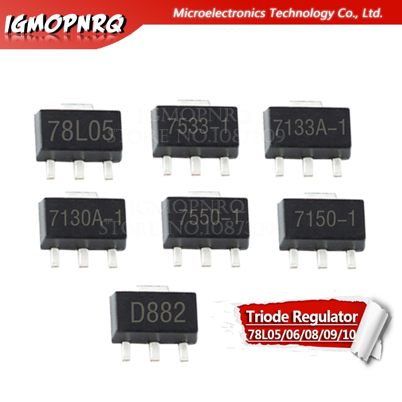 แผ่นไตรโอด 78L05 78L06 78L08 78L09 78L10 78L12 78L15 78L33 79L05 HT7130 HT7133 HT733 HT7350 HT7833 S