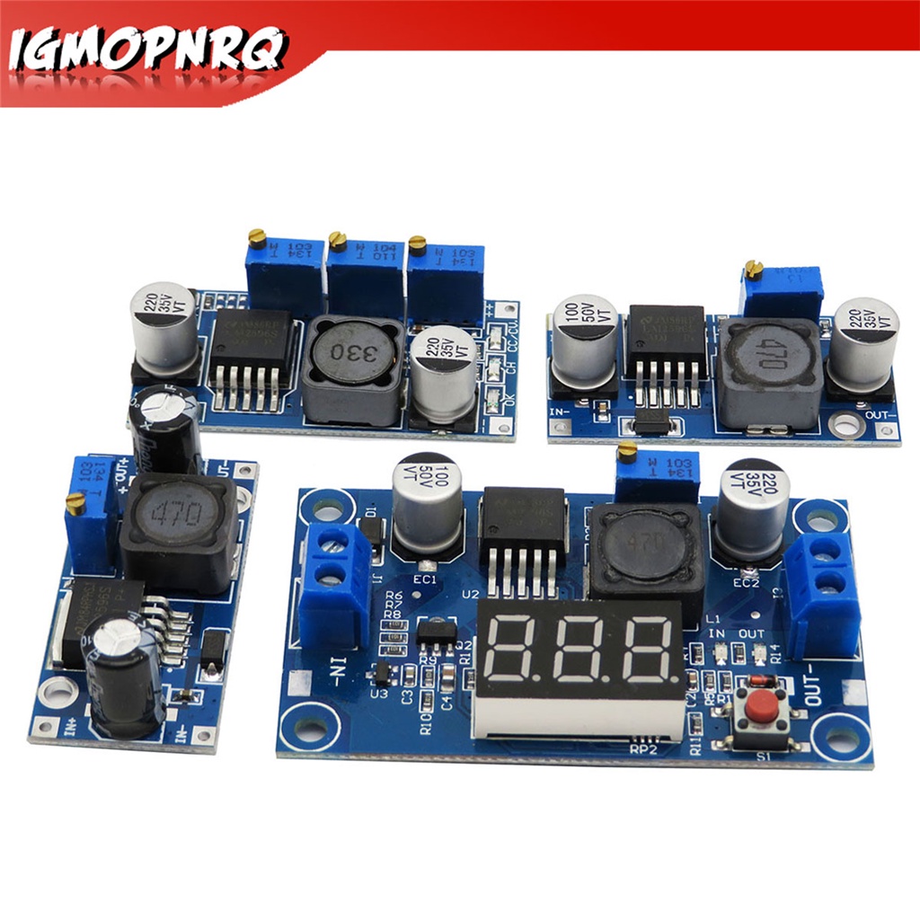 โมดูลพาวเวอร์ซัพพลาย LM2596 LM2596S DC-DC 4.5-40V ปรับได้ คุณภาพสูง 1 ชิ้น