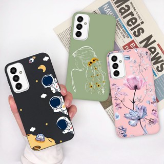 เคสโทรศัพท์มือถือ ซิลิโคนนิ่ม บางมาก ลายการ์ตูนนักบินอวกาศน่ารัก สําหรับ Samsung Galaxy M23 5G F23 5G