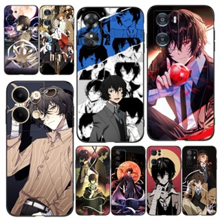 เคสโทรศัพท์ซิลิโคน Tpu แบบนิ่ม ลายอนิเมะ Bungo Stray Dog สีดํา สําหรับ OPPO A94 5G 4G Reno 5 Z Reno4 Lite F17 Pro