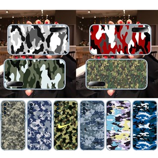 เคสใส ลายพราง สําหรับ Samsung A01 EU A10 A20 A30 A50 A70 MJ10