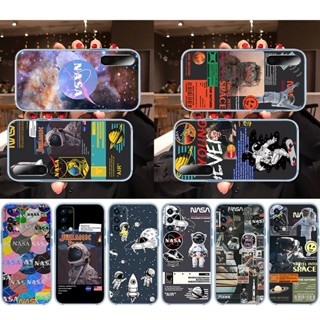 เคสใส ลายนักบินอวกาศ NASA MOON สําหรับ Samsung A01 EU A10 A20 A30 A50 A70 MJ35