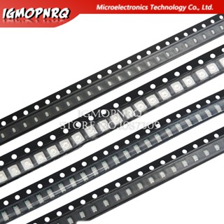 ไดโอดเปล่งแสง LED 0402 0603 0805 1206 1210 3528 5050 5730 smd สีแดง เหลือง เขียว ขาว ฟ้า 100 ชิ้น