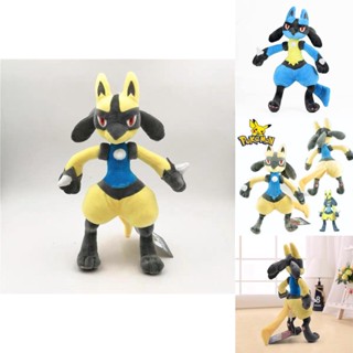 ตุ๊กตานุ่ม รูปการ์ตูนโปเกม่อน Luc Lucario ขนาด 12 นิ้ว ของเล่นสําหรับเด็ก