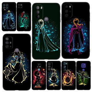 เคสโทรศัพท์มือถือ ซิลิโคน ลายการ์ตูนเจ้าหญิง สําหรับ Motorola Moto G 5G Plus G10 G20 G30 G100 5G One 5G Ace