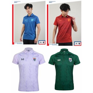 ของแท้ เสื้อเชียร์ โปโล ฟุตบอลทีมชาติไทย Warrix Thailand National Team Kit 2022-23 (Cheer POLO Version) Original