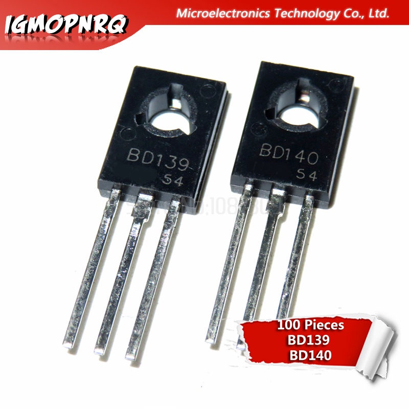 ใหม่ ทรานซิสเตอร์ ไตรโอด BD139 BD140 D139 D140 TO-126 NPN 1.5A 80V NPN Epitaxial 50 ชิ้น 100 ชิ้น