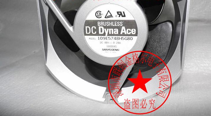 YY ต้นฉบับญี่ปุ่น 48V 0.28A 172150051 พัดลมโครงอลูมิเนียม 109E5748H5G80