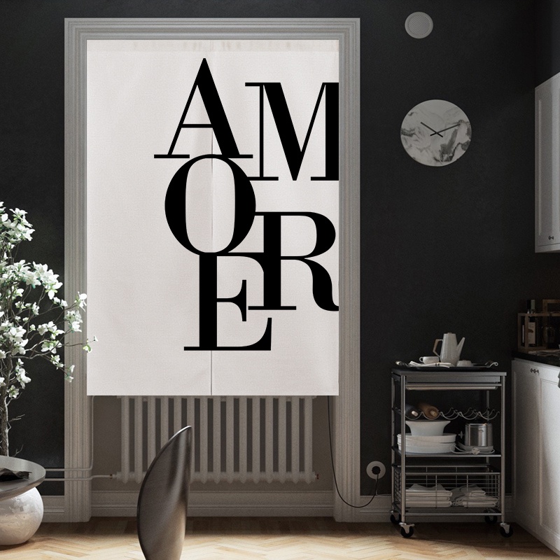 แนะนำ ผ้าม่าน ผ้าม่านประตู ลายภาษาอังกฤษ สไตล์โมเดิร์น มินิมอล สําหรับแขวนตกแต่งหอพัก ห้องน้ํา ราคาพิเศษ มีเก็บเงินปลายทาง