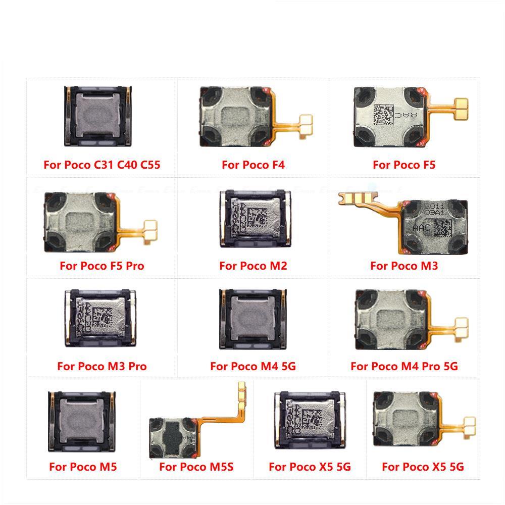 Top Earpiece หูฟังสําหรับ Xiaomi Poco C31 C40 C55 F4 F5 M2 M3 M4 M5 M5S X5 Pro 5G 4G Receiver หูฟัง