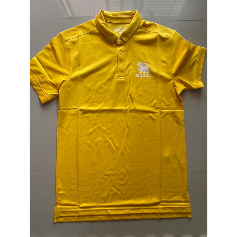 เสื้อโปโล สิงห์ สีเหลือง