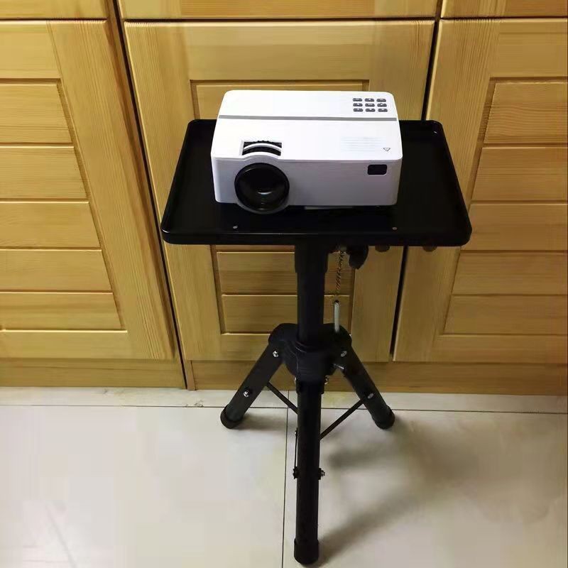 Projector Rack Stand Projector Floor Tripod ถาดข้างเตียงบ้านพร้อมกับ Gimbal Folding Portable Mobile