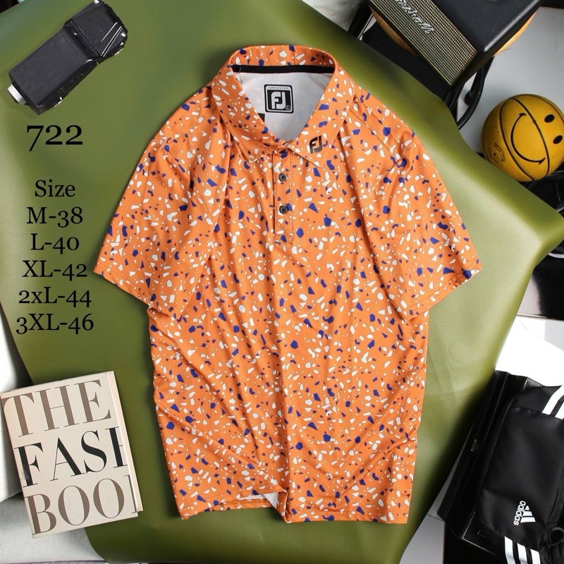 เสื้อโปโลผู้ชาย คอปกแขนสั้น ตีกอล์ฟ ใส่ลำลอง polo man FJ09