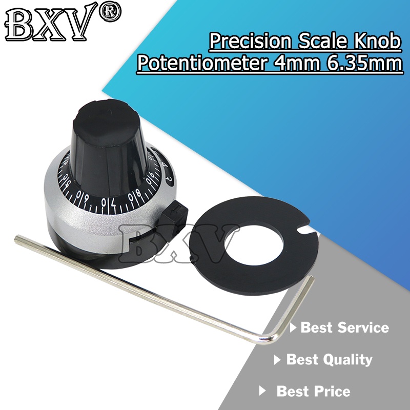 ลูกบิดโพเทนชิโอมิเตอร์ WXD3-12 WXD3-13 3590S ขนาด 4 มม. 6.35 มม. 1 ชิ้น