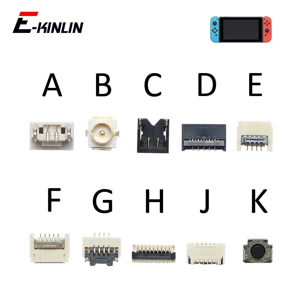 อะไหล่ FPC Connector Joy-Con PCB Board Flex Cable Connector Joy Con Socket Clip อะไหล่สําหรับ Nintendo Switch NS