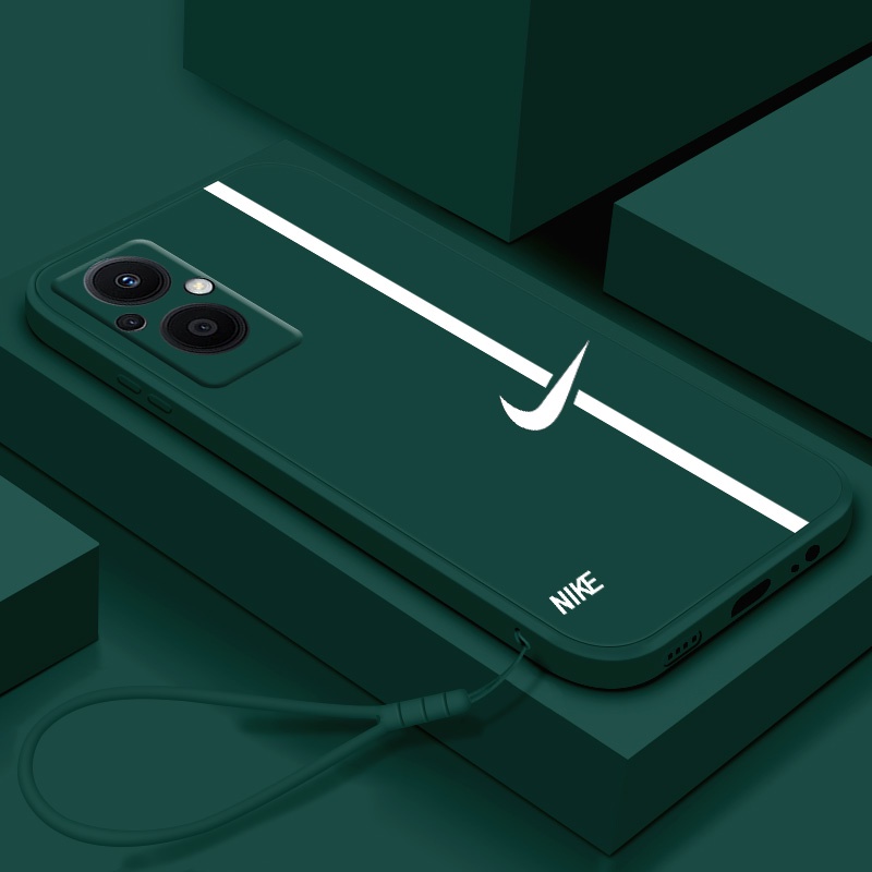 Oppo F21 Pro 5G F21 Pro F1S F19 Pro F19 F19S F17 Pro F15 F11 Pro F11 F9 แฟชั่นกีฬายี่ห้อเคสโทรศัพท์ Soft TPU ซิลิโคนกลับกรณี