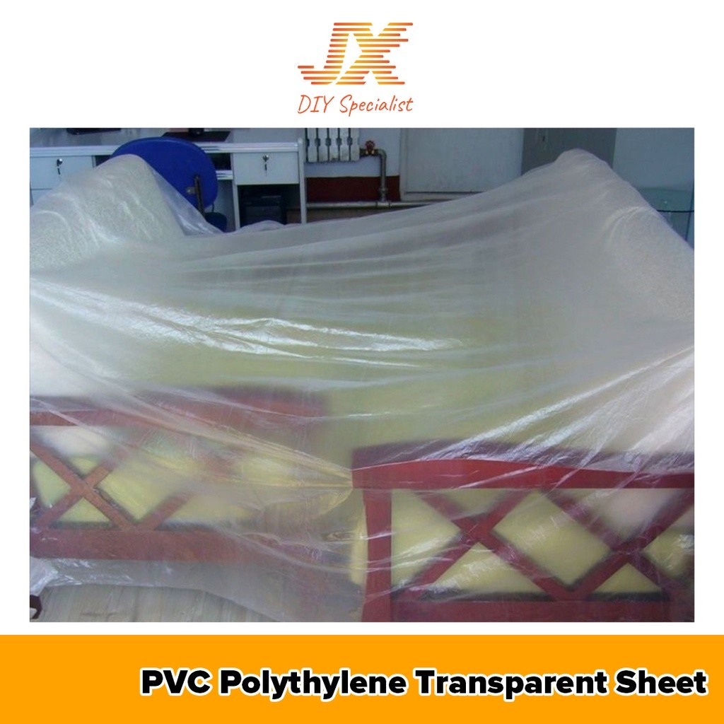 hot🔥การประกันคุณภาพ🔥 import Multipurpose Plastic Sheet 9' X 20' Drop Plastic Protective Sheet Dus