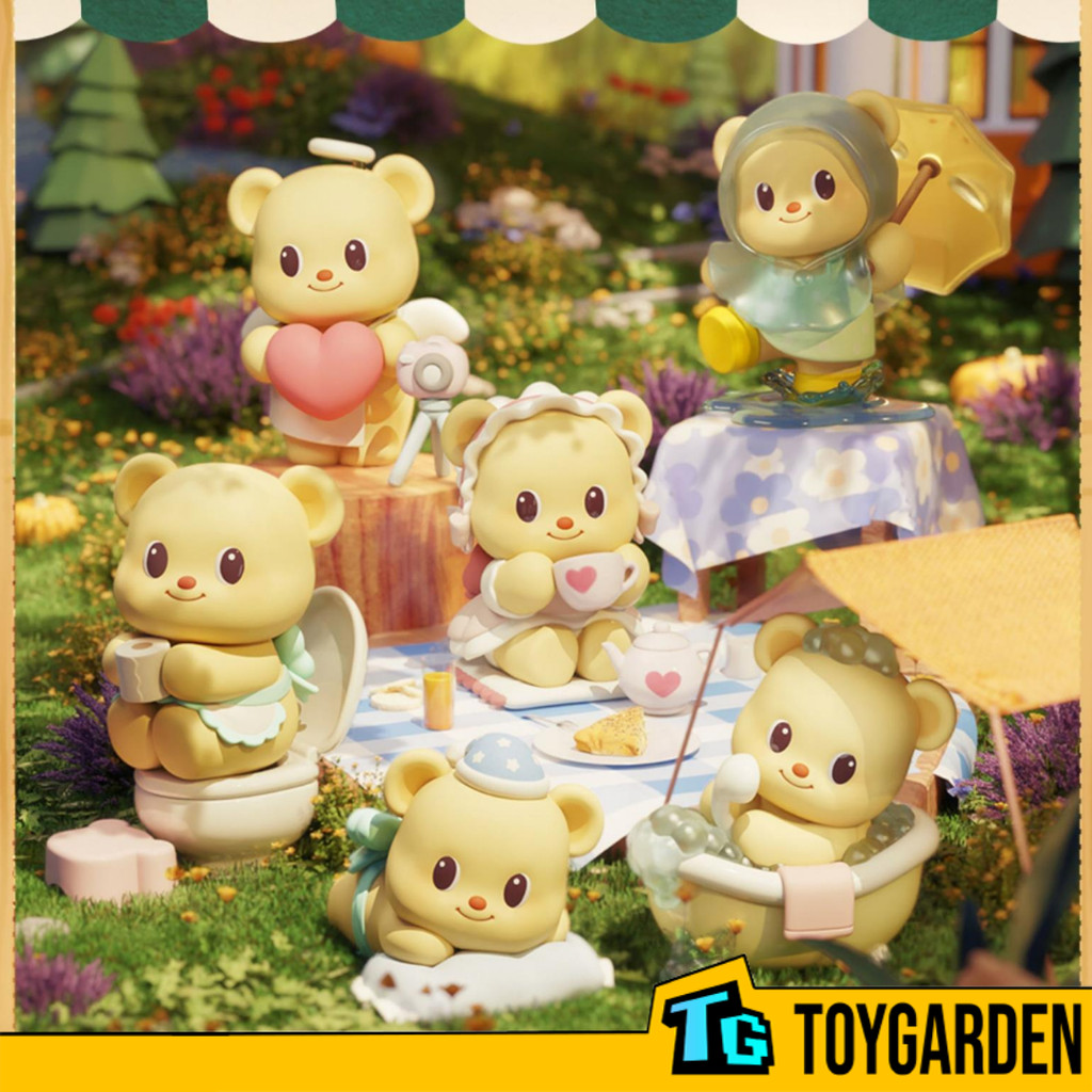 Plzdot X Butterbear Leisure Time Series Blind Box 黄油小ซีรีส์时尚 宽松 กล่อง