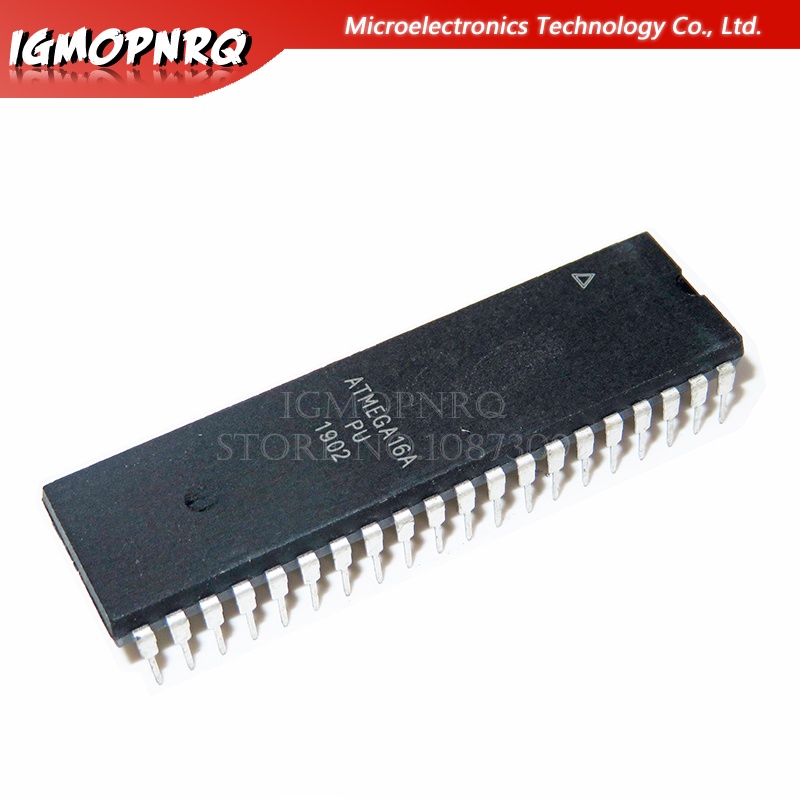 ใหม่ แท้ แฟลชตั้งโปรแกรมได้ ATMEGA16A-PU ATMEGA16A ATMEGA16 DIP 2 ชิ้น