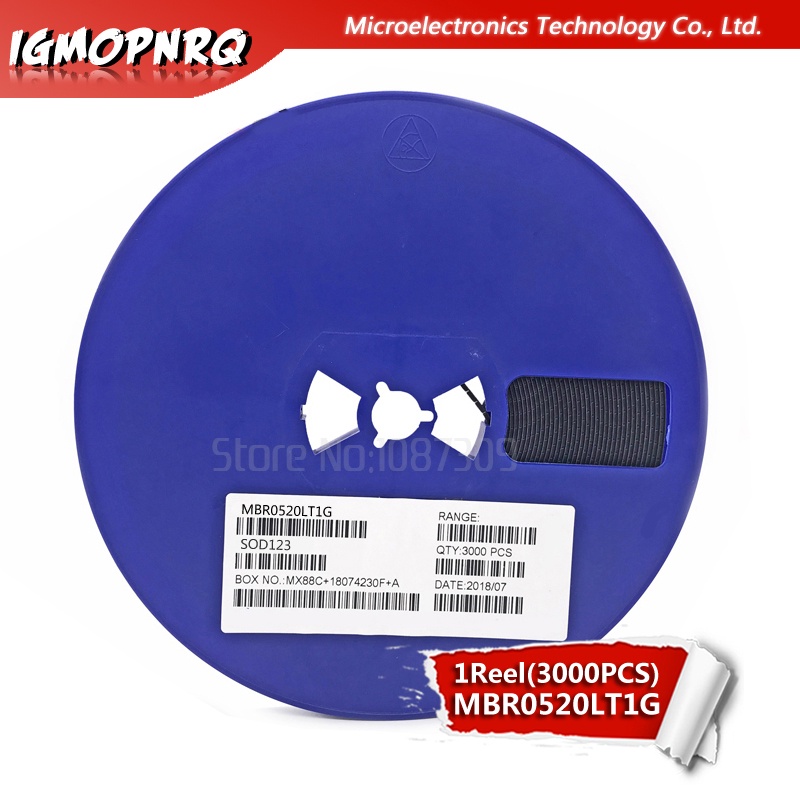 3000pcs MBR0520LT1G SMD ไดโอด MBR0530T1G SOD-123 SOD123 MBR0530 MBR0520 ใหม่