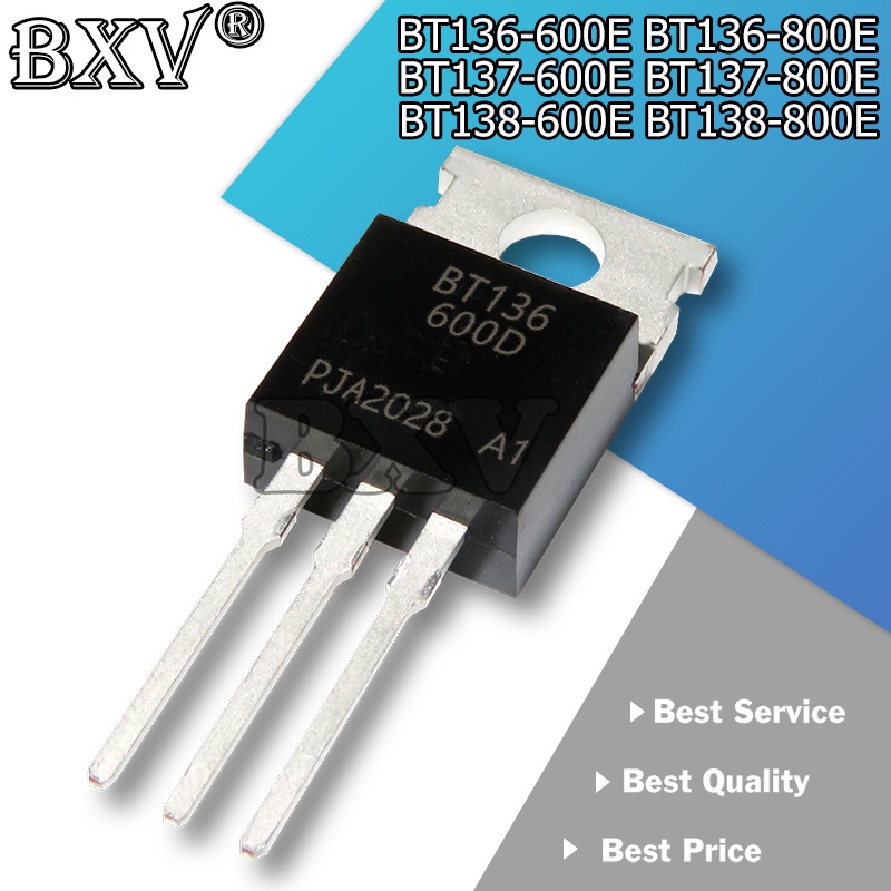 ทรานซิสเตอร์ BT136-800E BT136 BT136-800 800V 4A BT136-600E BT137-600E BT137-800E BT138-600E BT138-80