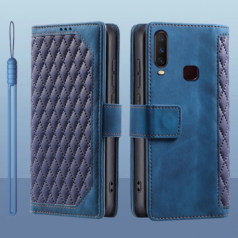 เคสโทรศัพท์มือถือหนัง ฝาพับ พร้อมช่องใส่บัตร สําหรับ Vivo Y12 Y 12 Y3 Y3S Y15S 2020 Y15 2019 2020
