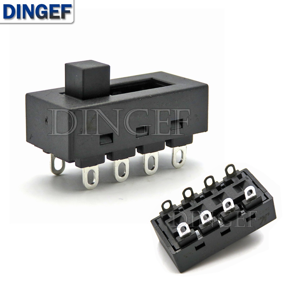 2 ชิ้น/ล็อต 12A 250V 3 ตําแหน่ง 8Pin Toggle สไลด์ DIP สวิทช์ LQ-103H เครื่องเป่าผมลมร้อนลมเย็นสําหรั
