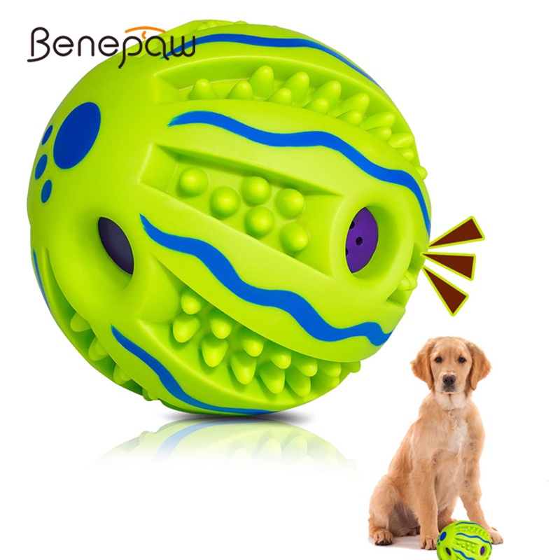 Benepaw ลูกบอลเคี้ยว แบบโต้ตอบ ปลอดภัย สําหรับฝึกสุนัข ขนาดเล็ก กลาง ใหญ่