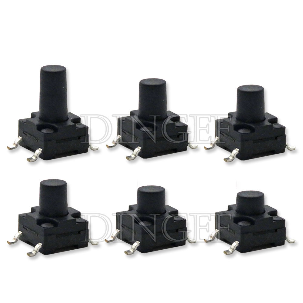20 ชิ้น/ล็อต 6x6 มม.แผงกันน้ํา Tact สวิทช์ 6x6x4.3 5 6 7 8 มม.สวิทช์กันฝุ่น 4Pin SMD Micro ปุ่ม 6*6*4.3/5/6/7/8 มม.