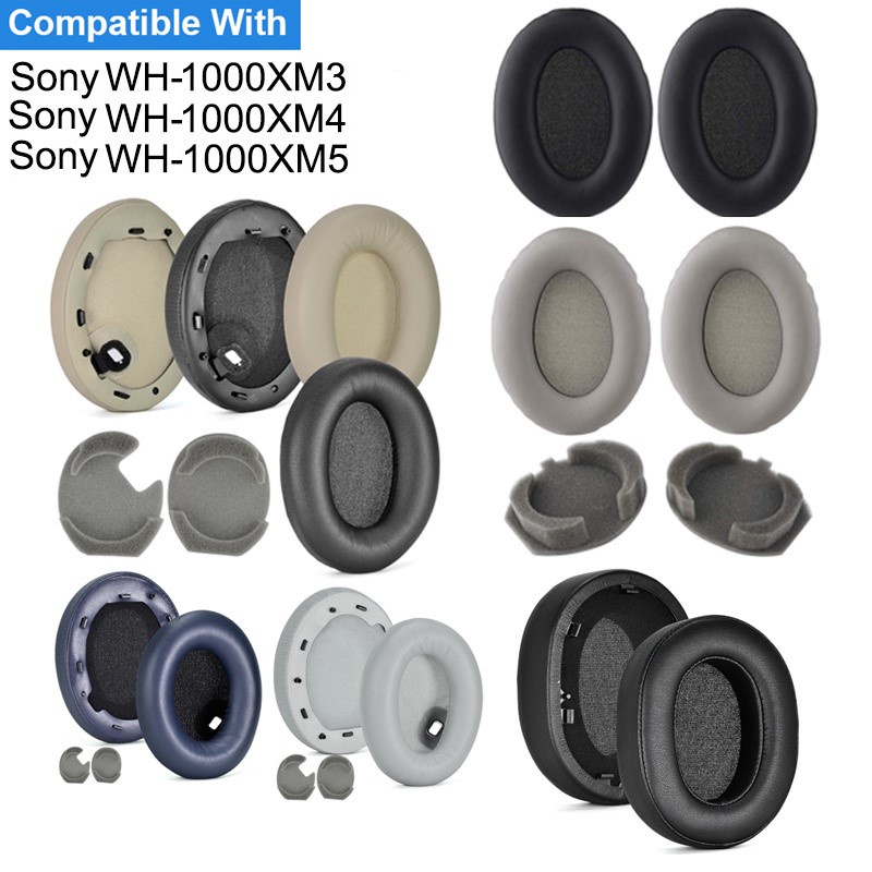 สําหรับ Sony WH-1000XM5 1000XM4 1000XM3 ชุดหูฟังเปลี่ยนแผ่นรองหูฟังเบาะหูฟัง Earpad