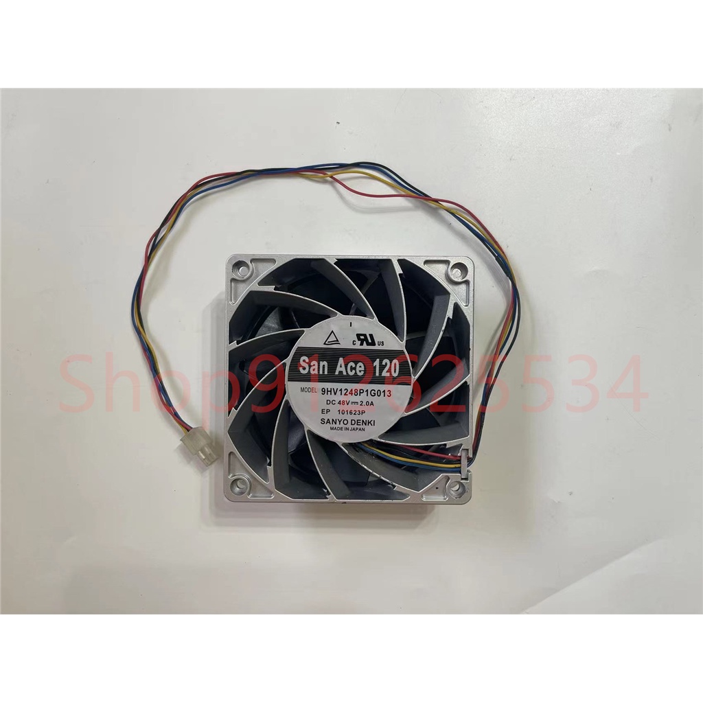 BH พัดลมโครงอลูมิเนียมญี่ปุ่นแท้พร้อมปริมาณอากาศขนาดใหญ่ 9HV1248P1G013 48V 2.0A