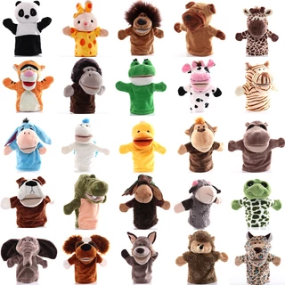 สัตว์หุ่นมือการ์ตูนของเล่นตุ๊กตาการศึกษาแกล้งบอกเรื่องราวตุ๊กตาเด็ก
