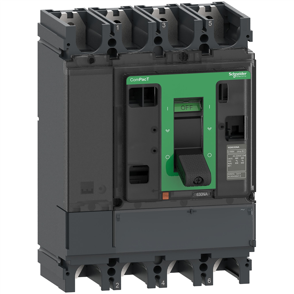 ซซี634630S SWITCH NSX630NA AC 4P 630A ตัวถอดสวิตช์ ComPacT NSX630NA, 4 เสา, 630 A, AC22A, AC23A